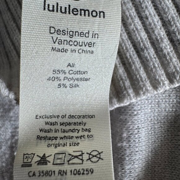 Lululemon Forward Flow Poncho Heathered core ultra light grey - Picture 10 of 11